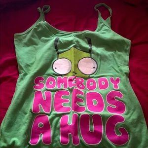 Invader Zim GIR tank top